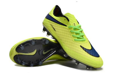 Nike Hypervenom Phantom FG Low-Tops Football Boots - Yellow/Blue/Black