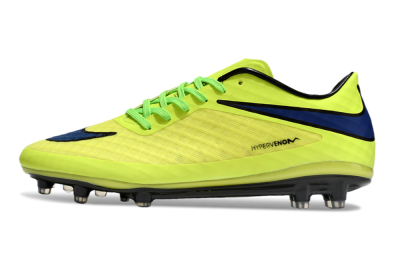 Nike Hypervenom Phantom FG Low-Tops Football Boots - Yellow/Blue/Black