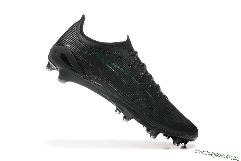 Puma Ultra 5 Ultimate FG Low-Tops Football Boots - Black/Jade/White 7