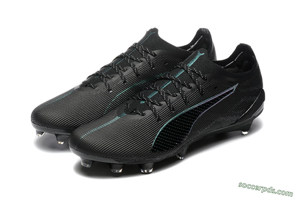 Puma Ultra 5 Ultimate FG Low-Tops Football Boots - Black/Jade/White 5