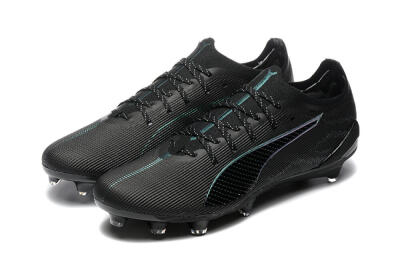 Puma Ultra 5 Ultimate FG Low-Tops Football Boots - Black/Jade/White