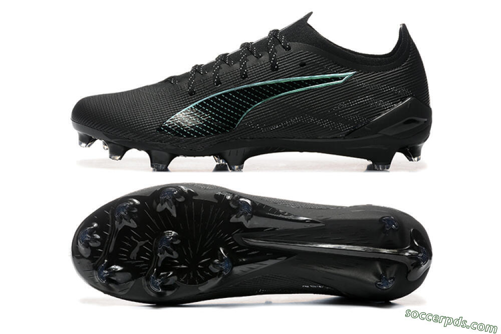 Puma Ultra 5 Ultimate FG Low-Tops Football Boots - Black/Jade/White 0