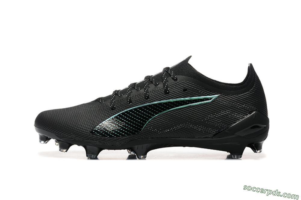 Puma Ultra 5 Ultimate FG Low-Tops Football Boots - Black/Jade/White 2