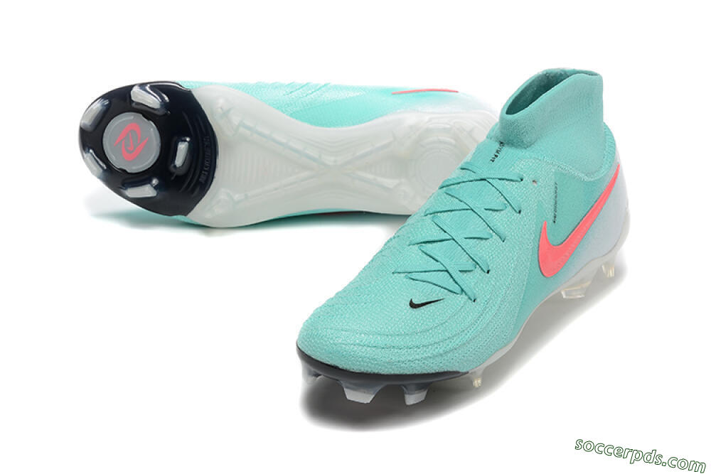 Nike Phantom Luna Elite FG High-Tops Football Boots - Jade/Red/White 3