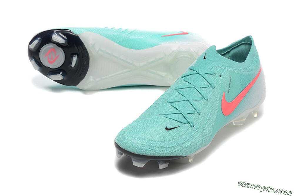 Nike Phantom Luna Elite FG Low-Tops Football Boots - Jade/Red/White 3