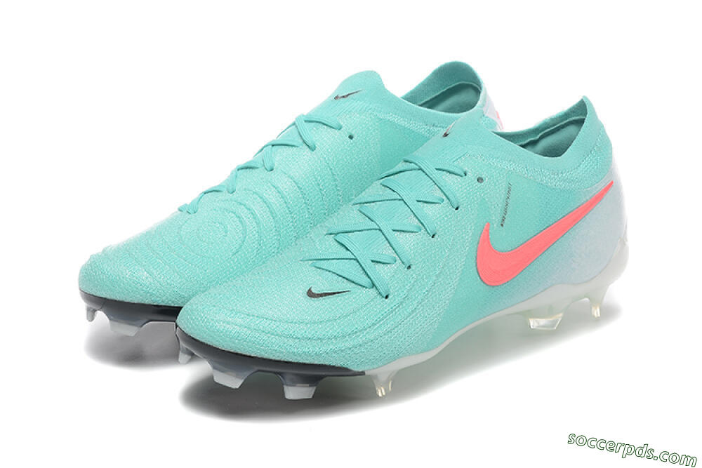 Nike Phantom Luna Elite FG Low-Tops Football Boots - Jade/Red/White 5