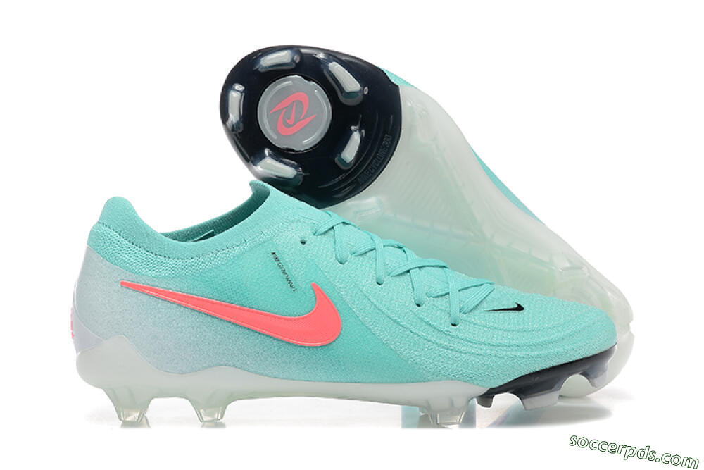Nike Phantom Luna Elite FG Low-Tops Football Boots - Jade/Red/White 1