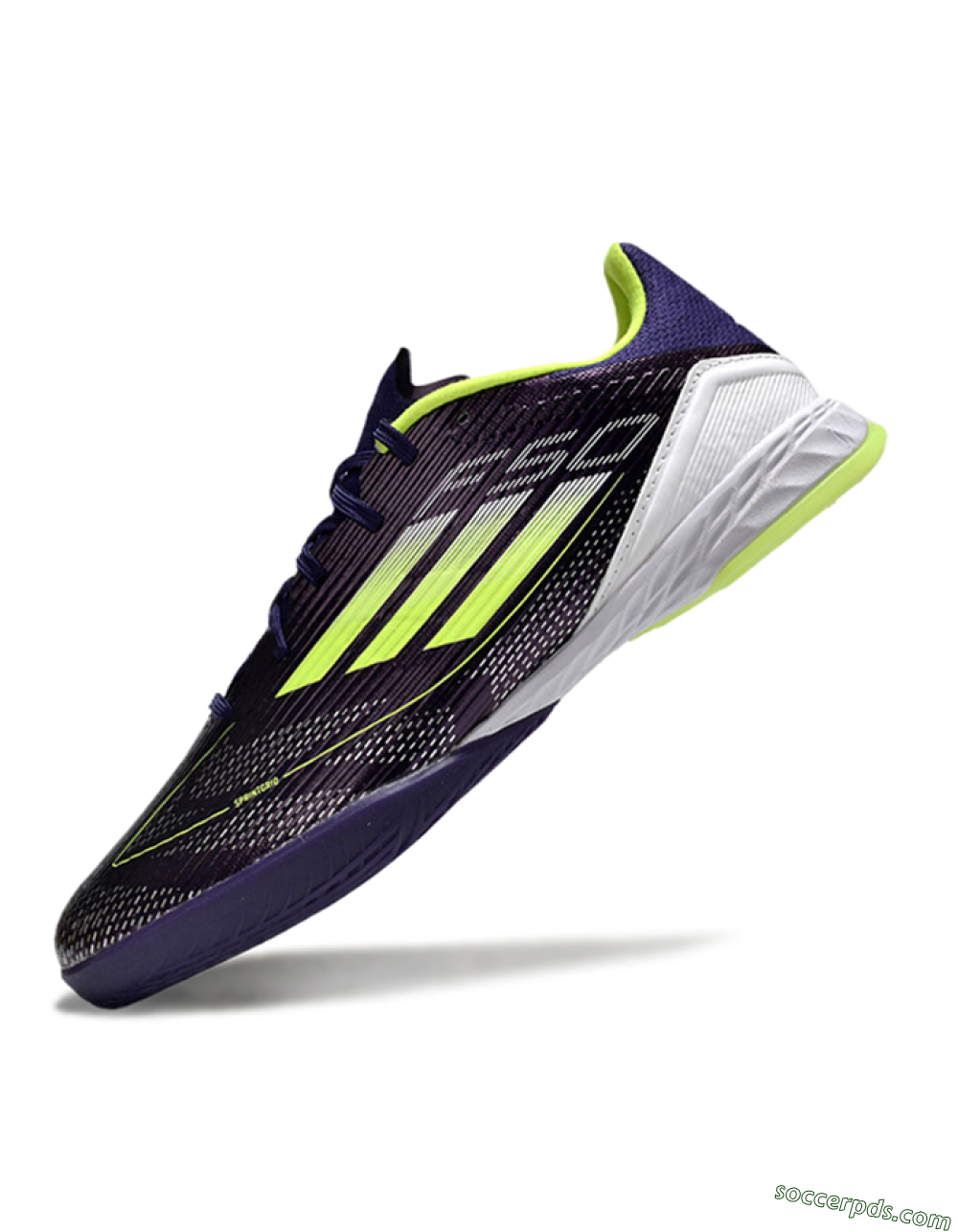 Adidas F50 Elite IC Low-Tops Football Shoes - Purple/Yellow/White 5