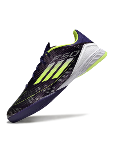 Adidas F50 Elite IC Low-Tops Football Shoes - Purple/Yellow/White