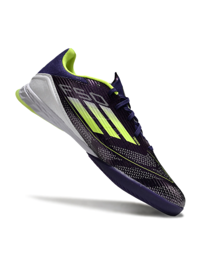Adidas F50 Elite IC Low-Tops Football Shoes - Purple/Yellow/White