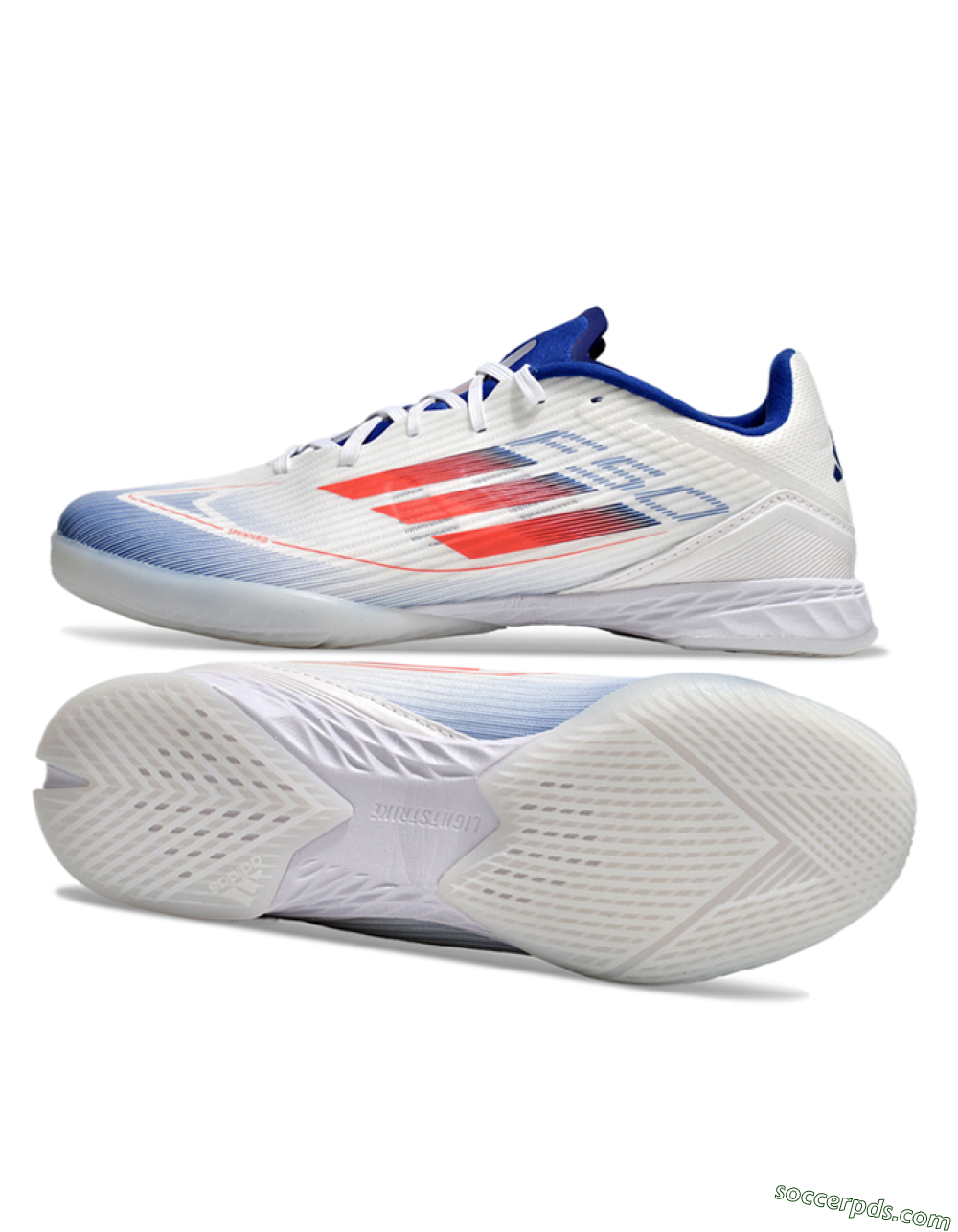Adidas F50 Elite IC Low-Tops Football Shoes - Blue/White/Red 0
