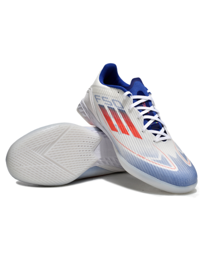 Adidas F50 Elite IC Low-Tops Football Shoes - Blue/White/Red