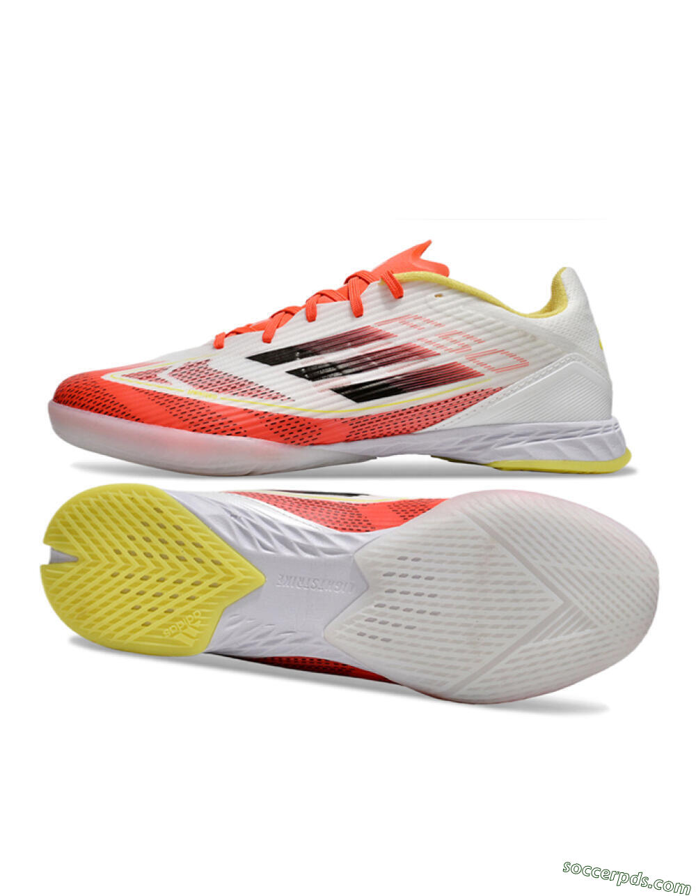 Adidas F50 Elite IC Low-Tops Football Shoes - Red/White/Yellow 0