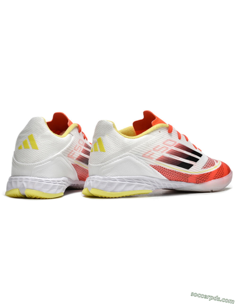 Adidas F50 Elite IC Low-Tops Football Shoes - Red/White/Yellow 6