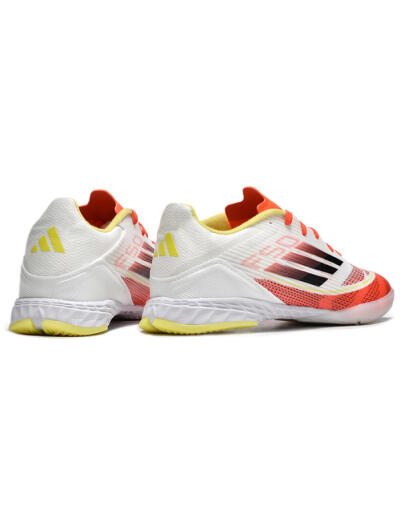 Adidas F50 Elite IC Low-Tops Football Shoes - Red/White/Yellow