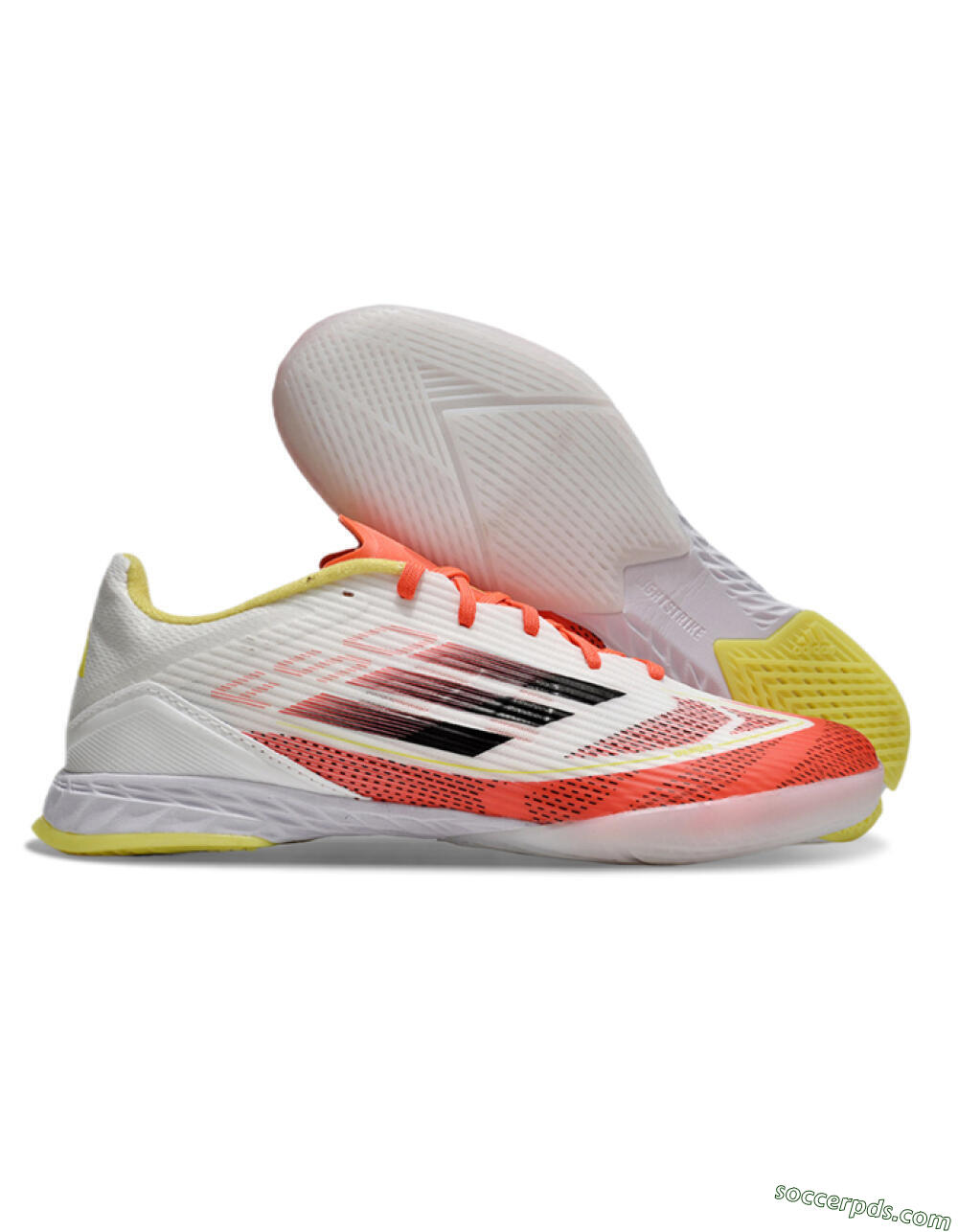 Adidas F50 Elite IC Low-Tops Football Shoes - Red/White/Yellow 1