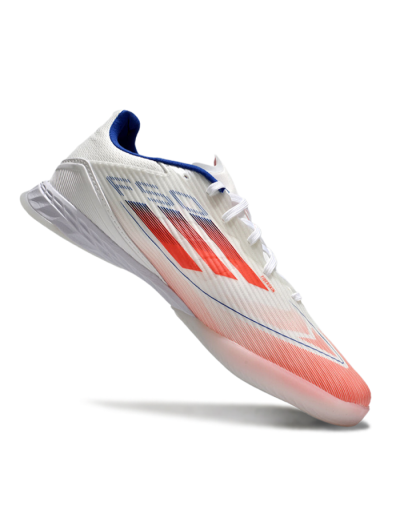 Adidas F50 Elite IC Low-Tops Football Shoes - White/Red/Blue