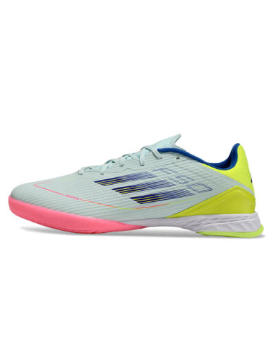 Adidas F50 Elite IC Low-Tops Football Shoes - Jade/Blue/Yellow