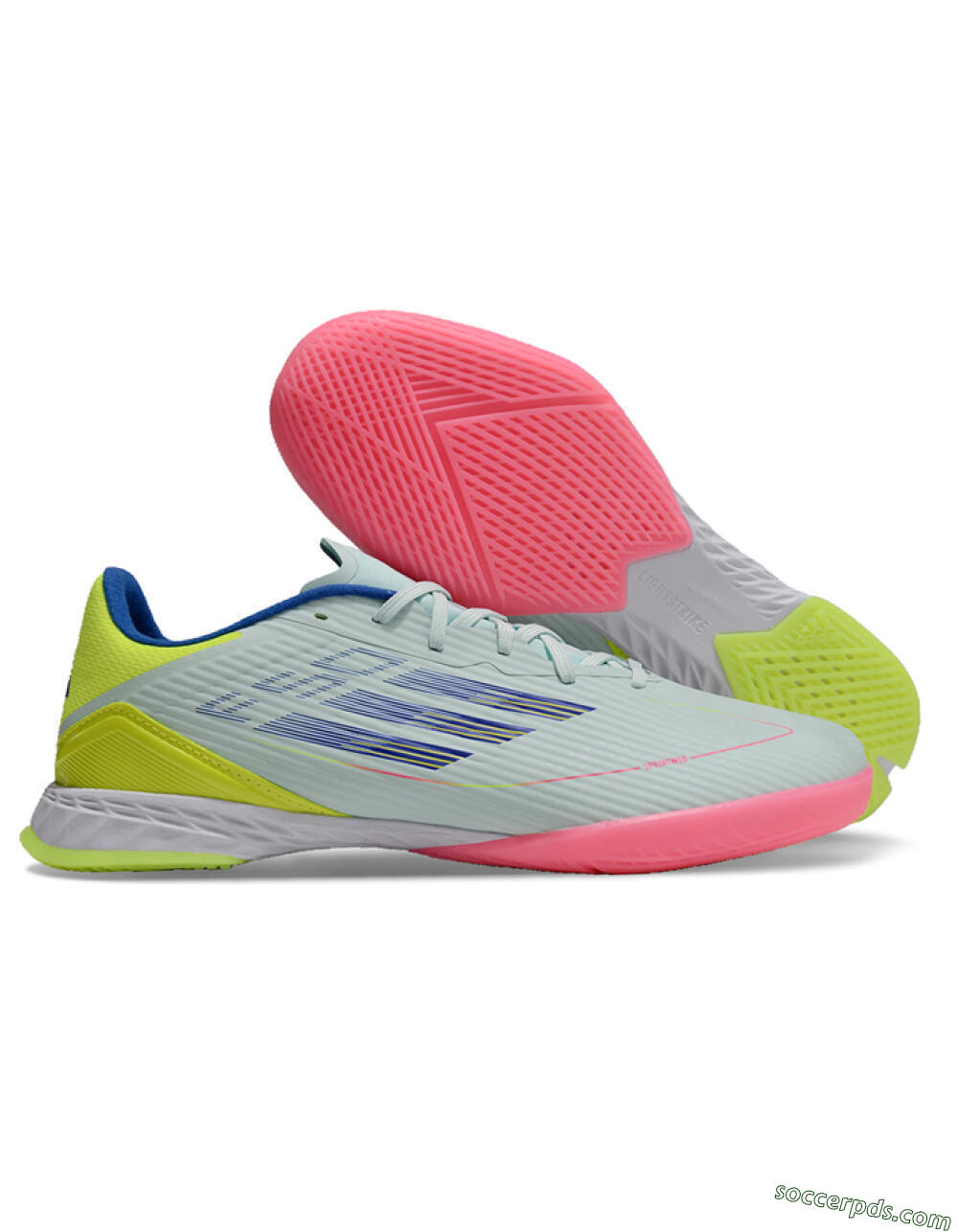 Adidas F50 Elite IC Low-Tops Football Shoes - Jade/Blue/Yellow 1