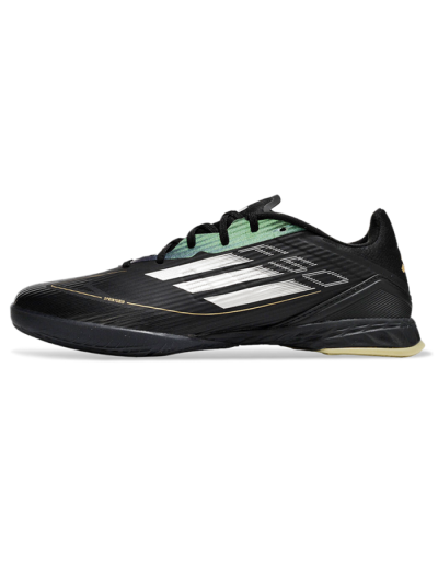 Adidas F50 Elite IC Low-Tops Football Shoes - Black/White/Gold