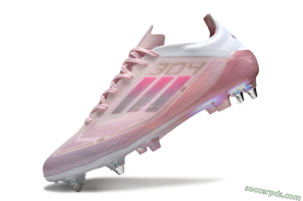 Adidas F50 Elite 304 SG Low-Tops Football Boots - Pink/Gold/White 5