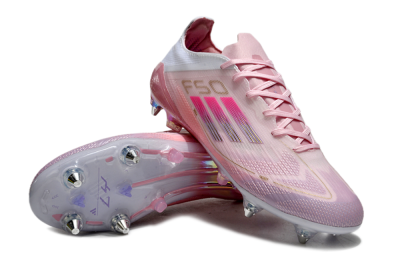 Adidas F50 Elite 304 SG Low-Tops Football Boots - Pink/Gold/White