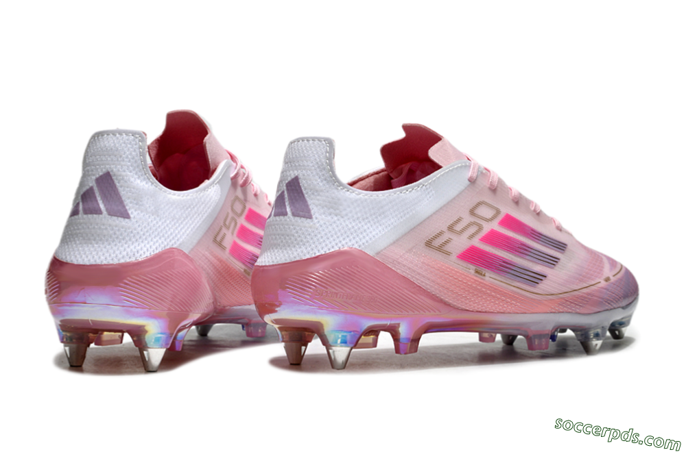 Adidas F50 Elite 304 SG Low-Tops Football Boots - Pink/Gold/White 6