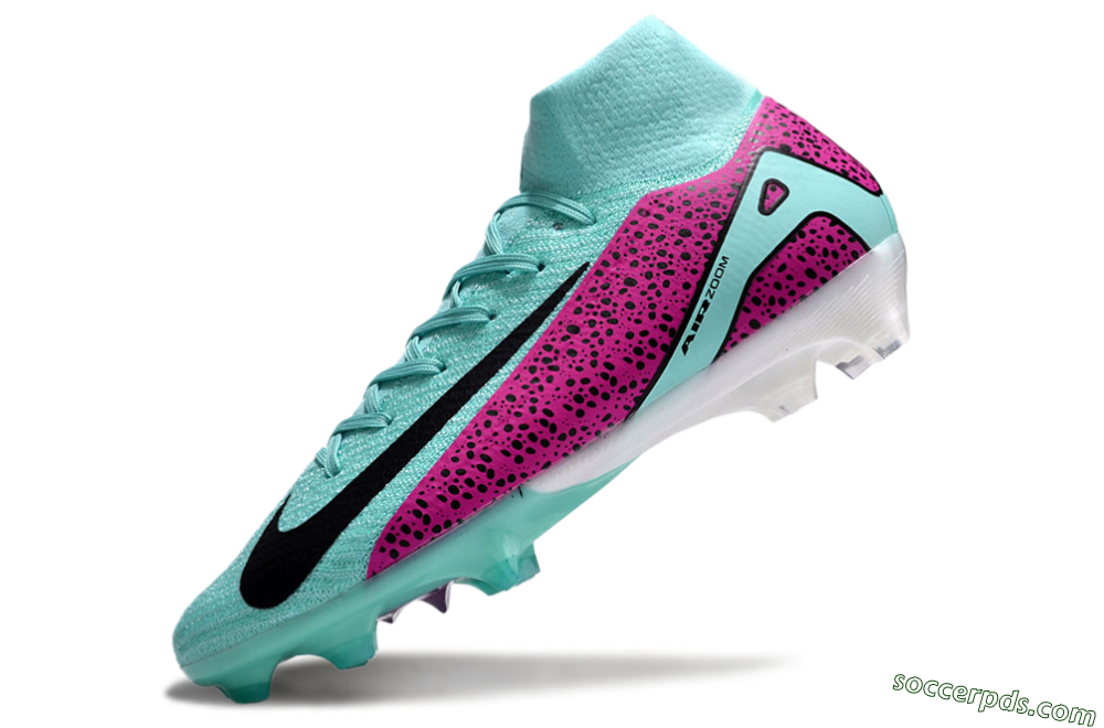 Nike Air Zoom Mercurial Superfly 10 Elite FG High-Tops Football Boots - Jade/Black/Purple 5