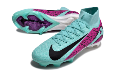 Nike Air Zoom Mercurial Superfly 10 Elite FG High-Tops Football Boots - Jade/Black/Purple
