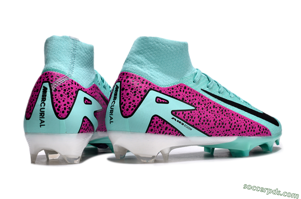 Nike Air Zoom Mercurial Superfly 10 Elite FG High-Tops Football Boots - Jade/Black/Purple 6