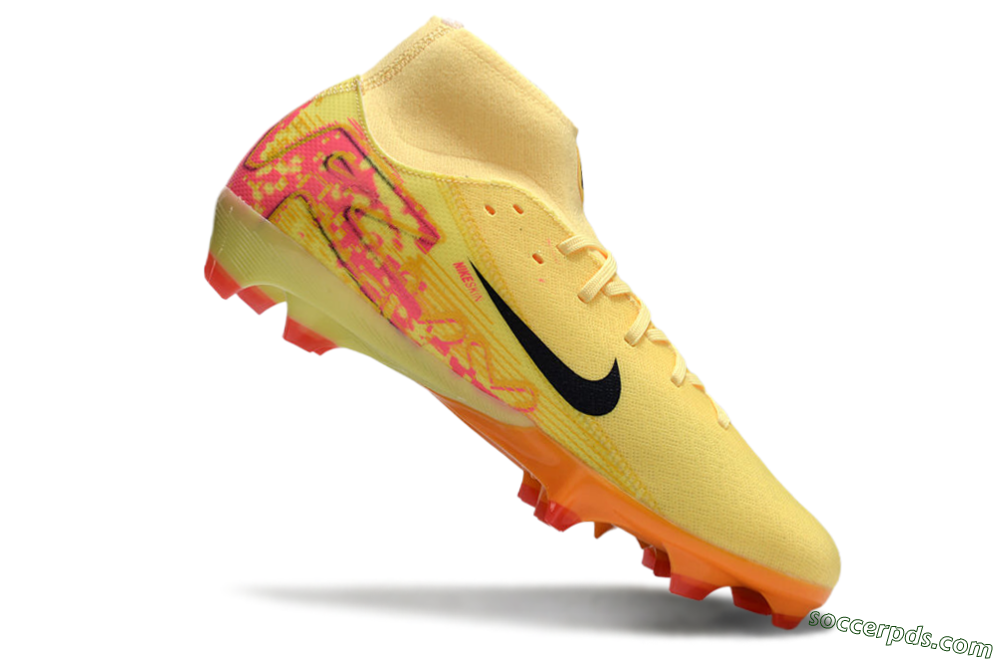 Nike Air Zoom Mercurial Superfly 10 Elite FG High-Tops Football Boots - Yellow/Black/Red 4