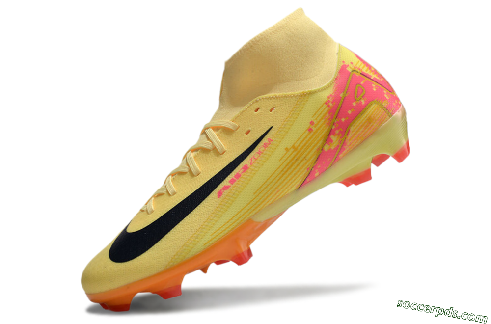 Nike Air Zoom Mercurial Superfly 10 Elite FG High-Tops Football Boots - Yellow/Black/Red 5