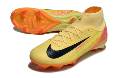 Nike Air Zoom Mercurial Superfly 10 Elite FG High-Tops Football Boots - Yellow/Black/Red