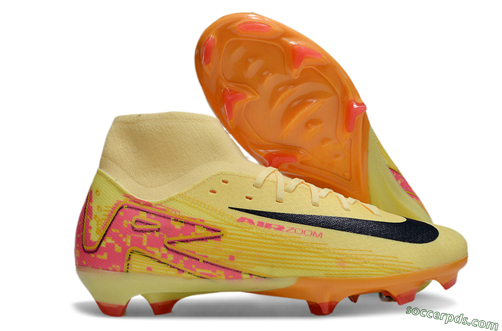 Nike Air Zoom Mercurial Superfly 10 Elite FG High-Tops Football Boots - Yellow/Black/Red 1