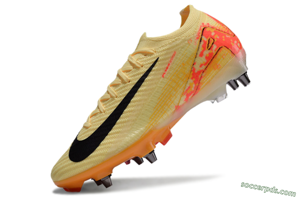 Nike Air Zoom Mercurial Vapor 16 Elite SG Low-Tops Football Boots - Yellow/Black/Red 5