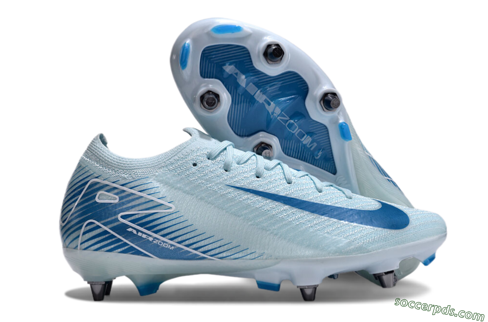 Nike Air Zoom Mercurial Vapor 16 Elite SG Low-Tops Football Boots - Jade/Blue/White 1
