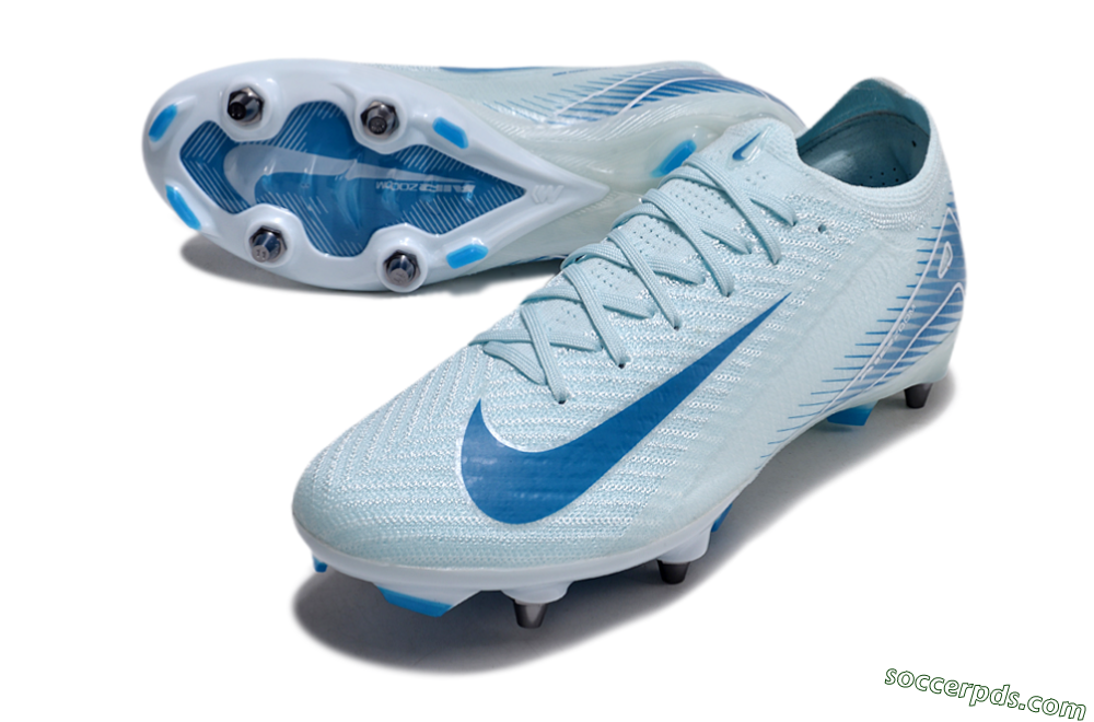 Nike Air Zoom Mercurial Vapor 16 Elite SG Low-Tops Football Boots - Jade/Blue/White 3