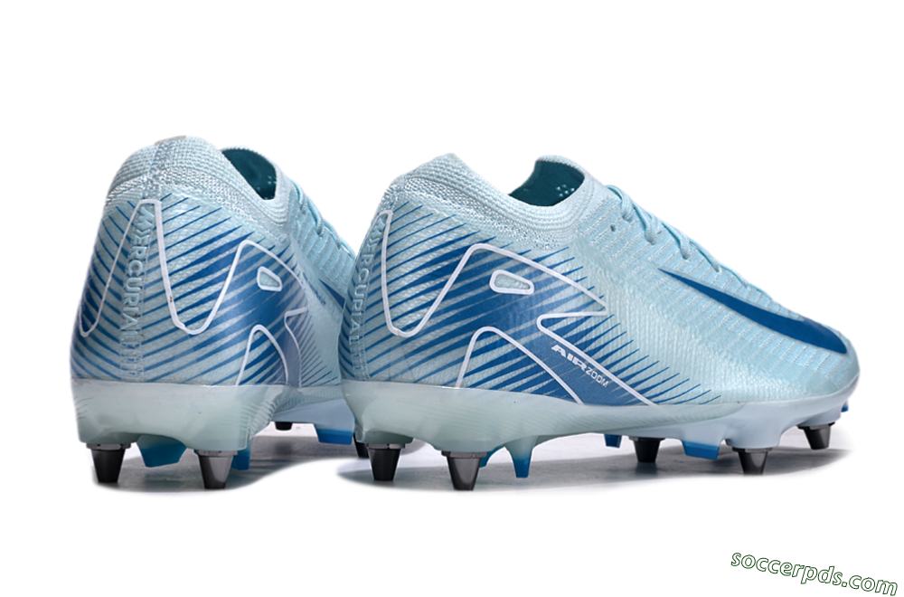 Nike Air Zoom Mercurial Vapor 16 Elite SG Low-Tops Football Boots - Jade/Blue/White 6