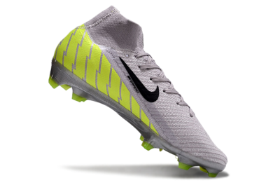 Nike Air Zoom Mercurial Superfly 10 Elite FG High-Tops Football Boots - Grey/Black/Yellow