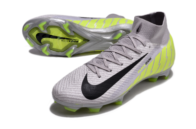 Nike Air Zoom Mercurial Superfly 10 Elite FG High-Tops Football Boots - Grey/Black/Yellow