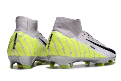 Nike Air Zoom Mercurial Superfly 10 Elite FG High-Tops Football Boots - Grey/Black/Yellow