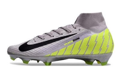 Nike Air Zoom Mercurial Superfly 10 Elite FG High-Tops Football Boots - Grey/Black/Yellow