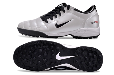 Nike Total 90 II TF Low-Tops Football Shoes - Silver/Black/White