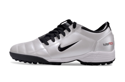 Nike Total 90 II TF Low-Tops Football Shoes - Silver/Black/White