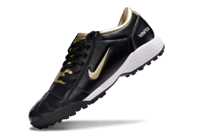 Nike Total 90 II TF Low-Tops Football Shoes - Black/Gold/White