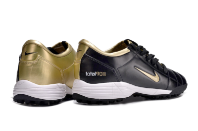Nike Total 90 II TF Low-Tops Football Shoes - Black/Gold/White