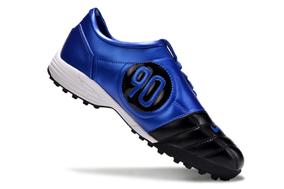 Nike Total 90 II TF Low-Tops Football Shoes - Black/Blue/White