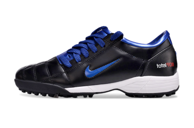 Nike Total 90 II TF Low-Tops Football Shoes - Black/Blue/White