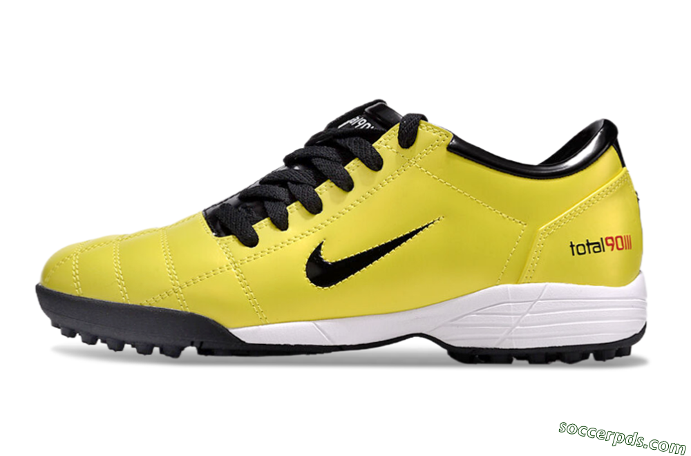 Nike Total 90 II TF Low-Tops Football Shoes - Yellow/Black/White 2