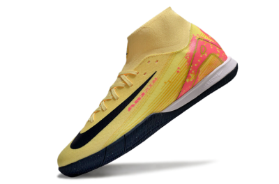 Nike Air Zoom Mercurial Superfly 10 Elite IC High-Tops Football Shoes - Yellow/Black/Red